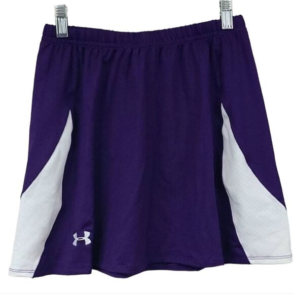 Under Armour Women's Athletic Sports Skirt Purple Nylon Mesh Tennis Golf SMALL - Picture 1 of 10